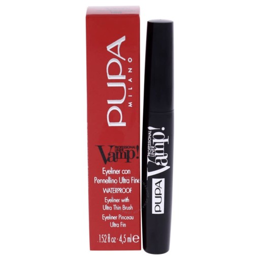 ايلاينر مقاوم للماء بفرشاة رفيعة للغاية 4.5 مل Waterproof Eyeliner With Ultra Thin Brush 4.5 ml