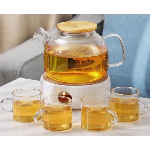 سيت قوري مع اربع اكواب Set of teapots with four cups
