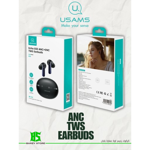 يوسامس Usams Echo E02 anc+enc Tws Earbuds