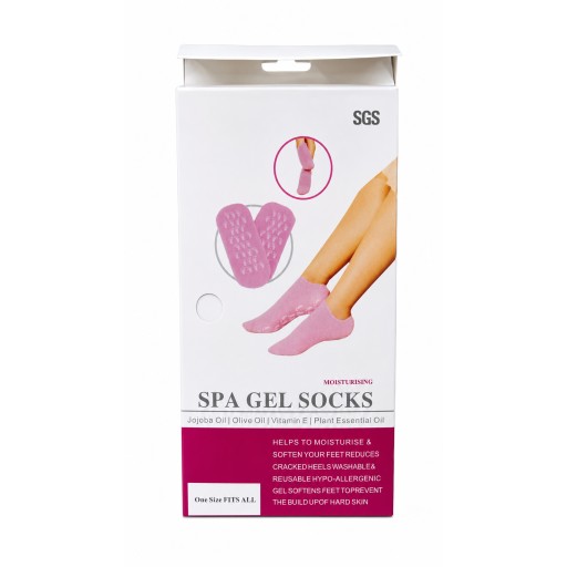 جوارب السبا المرطبة المبطنة بالجل SGS Moisturising Spa Gel Socks