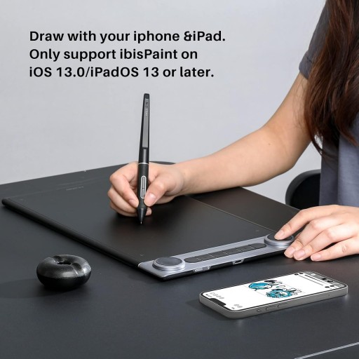 لوح الرسم الرقمي هويون إنسبيروي دايل 2 Q630M HUION Inspiroy Dial 2 Q630M Pen Tablet