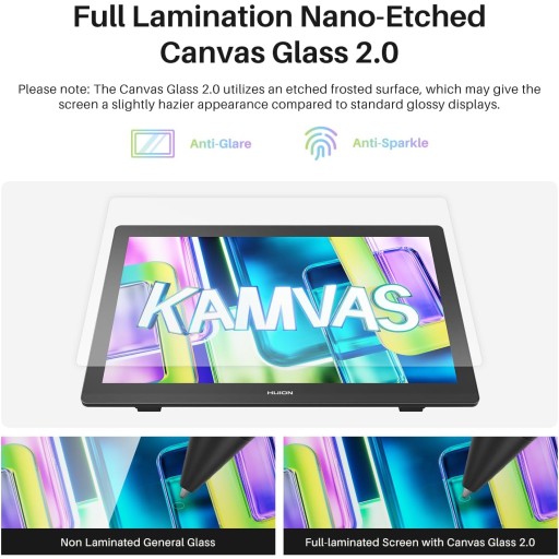 شاشة رسم هويون كامفاس 22 الجيل الثالث – GS2203 HUION Kamvas 22 (Gen 3) Pen Display (GS2203)