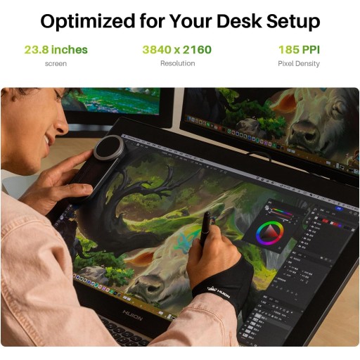 شاشة رسم هويون كامفاس برو 24 الجيل الثالث – GT2402 HUION Kamvas Pro 24 (Gen 3) Pen Display (GT2402)