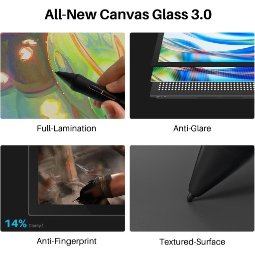 شاشة رسم هويون كامفاس برو 24 الجيل الثالث – GT2402 HUION Kamvas Pro 24 (Gen 3) Pen Display (GT2402)