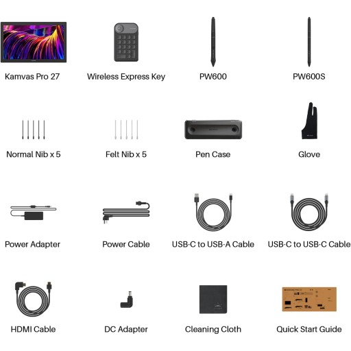 شاشة رسم هويون كامفاس برو 27 – GT2701 HUION Kamvas Pro 27 Pen Display (GT2701)