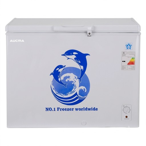مجمدة اوكما ( الدولفين الذكي ) 10 قدم تجميد. AUCMA Smart Dolphin 10 FT Freezer