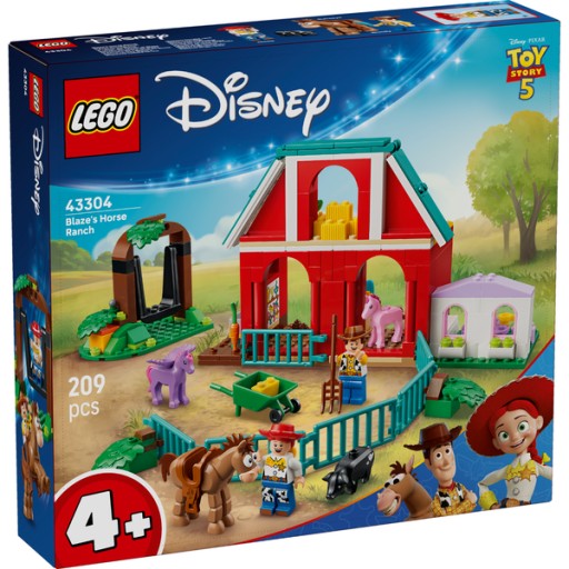 ليجو ديزني مزرعة خيول بليز (43304) - مجموعة بناء LEGO 43304 Disney Blaze's Horse Ranch