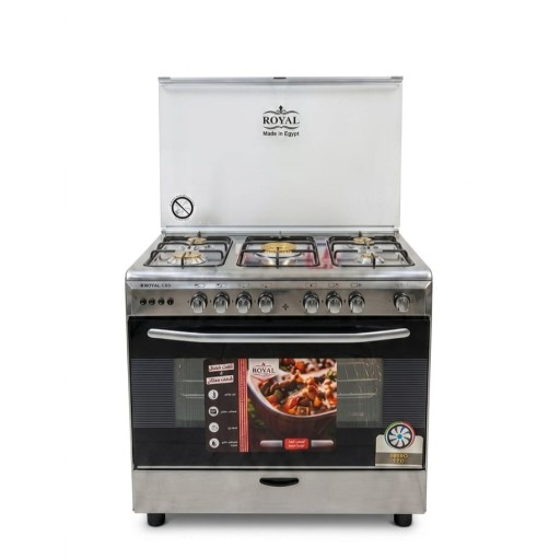 طباخ رويال كاز 5 مشاعل 60*90 مصري Royal Kaz 5-burner stove 60*90 Egyptian