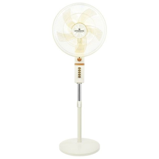 مروحة عمودية امبليوم - 18 انج - 5 ريش - محرك نحاسي - 4 سرعات - 65 واط - ذهبي Embleme Stand Fan – 18 Inch – 5 Blades – Copper Motor – 4 Speeds – 65W – EM-AEFG29 – Gold