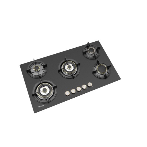 طباخ غاز بلت ان زجاجي - أسود - 90 سم Glass Built in hob Gas -Black- 90Cm