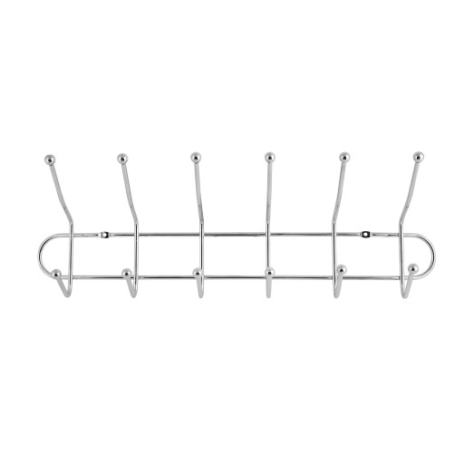 تعلاكة باب Socket ستيل صافي بستة خطافات RF1426-MH6 Stainless Steel Over-the-Door Rack with 6 Hooks (RF1426-MH6)