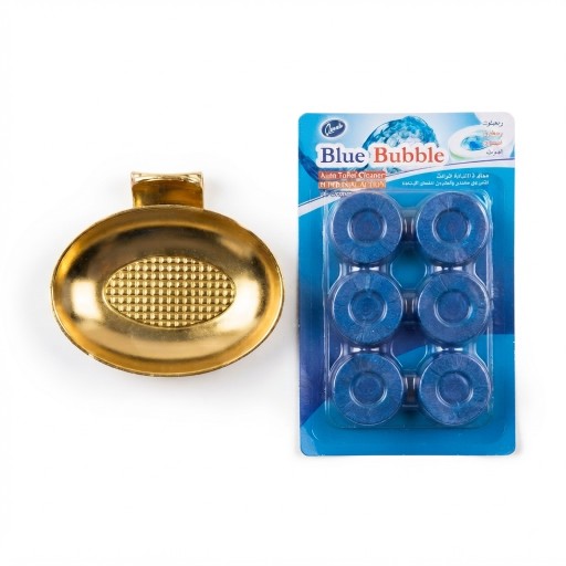 اقراص تنظيف المراحيض وحامل الصابون Toilet cleaning tablets and soap holder