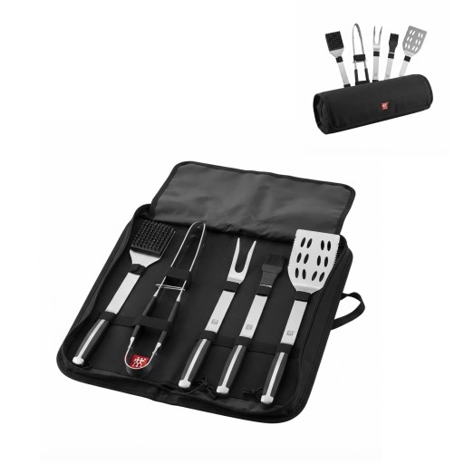 طقم أدوات شواء ZWILLING خمس قطع بطول 45 سنتيمتر ZWILLING 5-Piece BBQ Tool Set (45 cm)