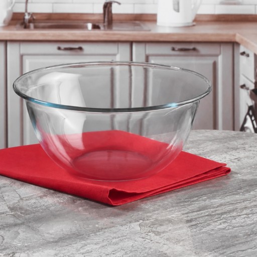 وعاء زجاجي كبير بايركس من ماركة بوركام BORCAM 59614 Large Pyrex Glass Bowl
