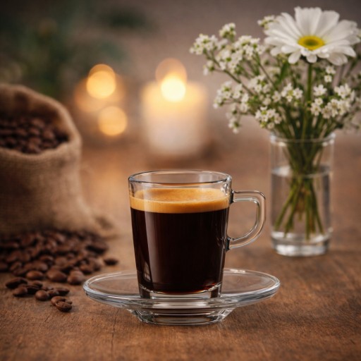 سيت فنجان زجاجي 6 قطع من ماركة باشابهجة Pasabahce 95754 Glass Coffee Set