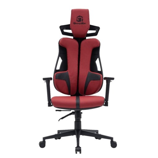 كرسي قيمنق احترافي باللون الأحمر المذهل من GamerTek بتصميم مريح ودعم كامل للظهر GamerTek Gaming Chair (Red Edition)