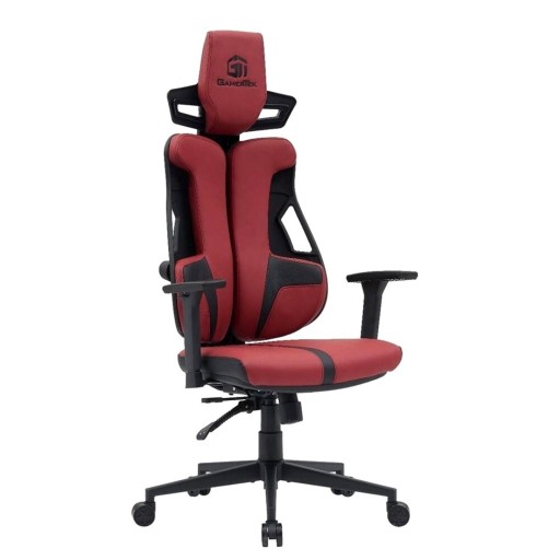 كرسي قيمنق احترافي باللون الأحمر المذهل من GamerTek بتصميم مريح ودعم كامل للظهر GamerTek Gaming Chair (Red Edition)