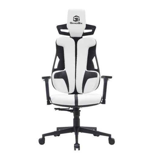 كرسي قيمنق احترافي باللون الأبيض المذهل من GamerTek بتصميم مريح ودعم كامل للظهر GamerTek Gaming Chair (White Edition)
