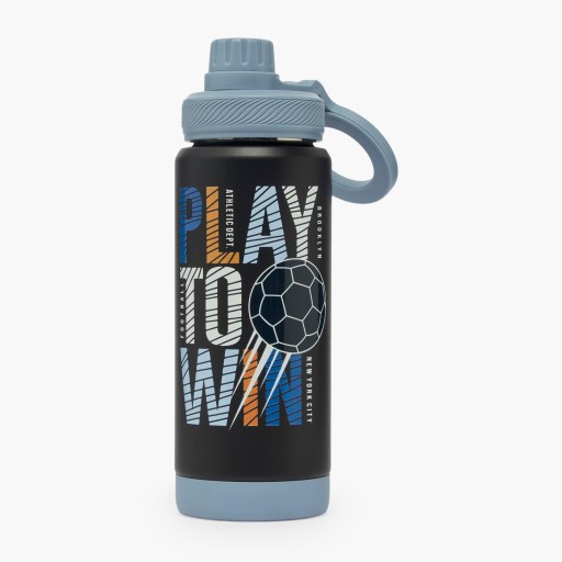 مطارة كرة قدم للأولاد ستانلس ستيل 500 مل Boys' 500ml Stainless Steel Football Water Bottle