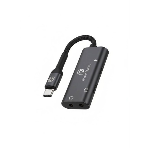 محول صوت فون بلانيت Type-C إلى 3.5mm Phone Planet Type-C Braided Audio Conversion Cable