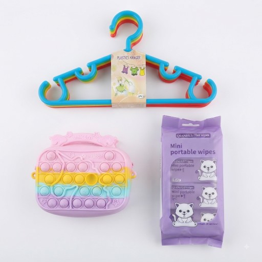 بكج 3 قطع عملي للأطفال والمنزل والسفر للاستخدام اليومي Practical 3-piece set for children, home, and travel—suitable for daily use.