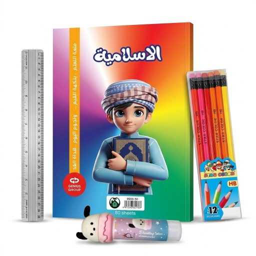 بكج Star Color وGenius للقرطاسية المدرسية Star Color and Genius School Stationery Bundle