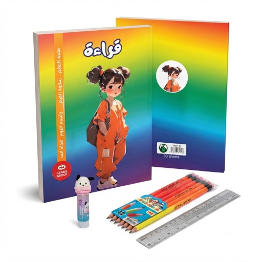 بكج القراءة والقرطاسية المدرسية المتكامل Comprehensive School Reading and Stationery Package