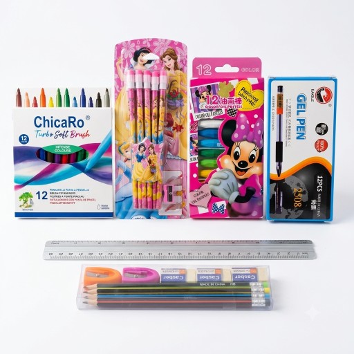 بكج EAGLE وChicaRo وDisney للقرطاسية EAGLE, ChicaRo, and Disney Stationery Bundle