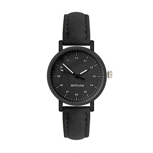 ساعة MSTIANQ للنساء والفتيات السوداء الأنيقة لكل مناسبة وإطلالة Elegant black MSTIANQ watch for women and girls—suitable for every occasion and look.