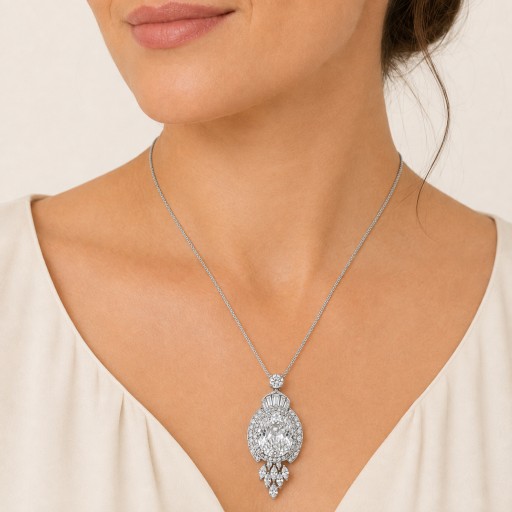 قلاده نسائيه من الفضة الايطاليه Women’s Necklace in Italian 925 Sterling Silver
