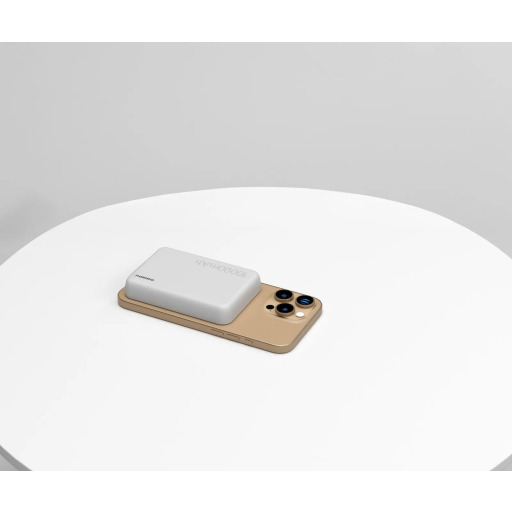 باور بانك بورودو لاسلكي ماج سيف 10000 مللي أمبير 15 واط - أبيض Porodo 10000mAh MagSafe Wireless Power Bank 15W - White