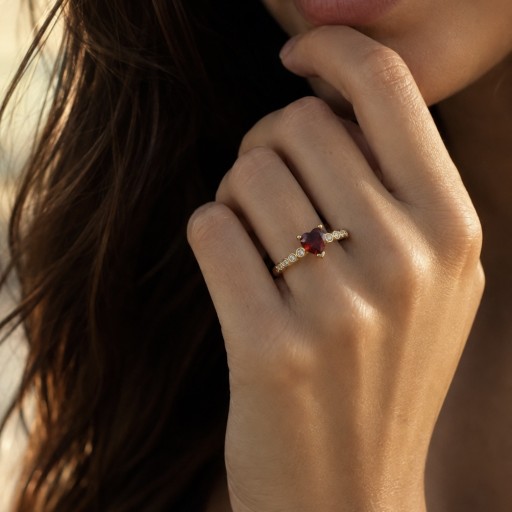 خاتم باندورا احمر Red Pandora Ring