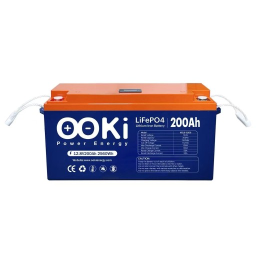 بطارية ليثيوم فوسفات الحديد 12.8 فولت 200 امبير ساعة ooki lifepo4 12.8V 200ah