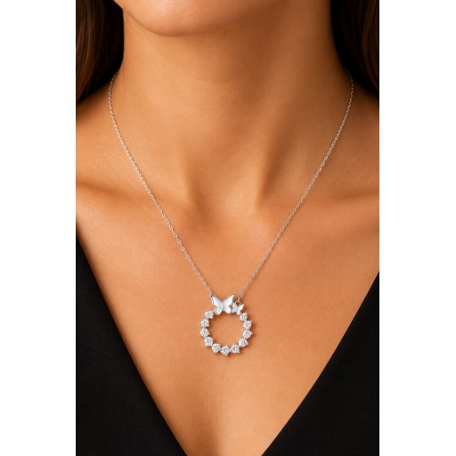 قلادة نسائيه من الفضة الايطاليه Italian Silver Women’s Necklace925