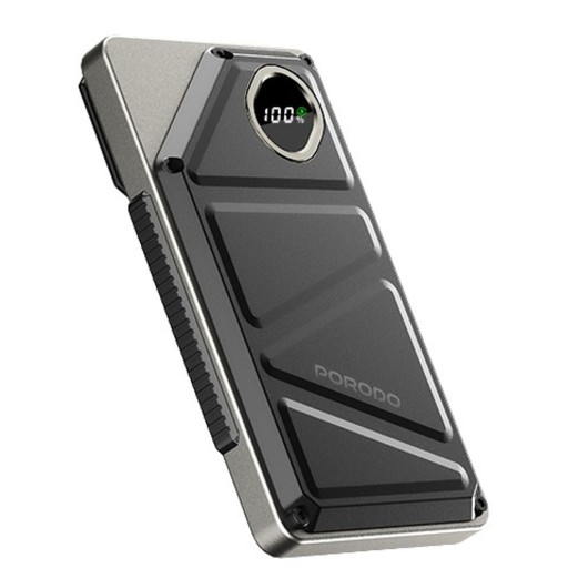 باور بانك بورودو 10000 مللي أمبير - أسود Porodo 10000mAh Power Bank - Black