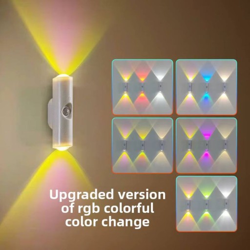 اضاءة جدارية RGB بمستشعر حساس RGB wall light with a sensitive sensor