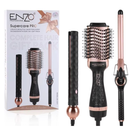 مجموعة إنزو لتصفيف الشعر 3 في 1 Enzo Hair Styling Sets