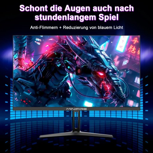 شاشة الألعاب Minifire MFG27F4Q Pro قياس 27 بوصة بدقة 2K QHD ولوحة IPS مسطحة وتردد 260Hz - أسود Minifire MFG27F4Q Pro 27 Inch 2K QHD IPS Flat Gaming Monitor - 260Hz - Black