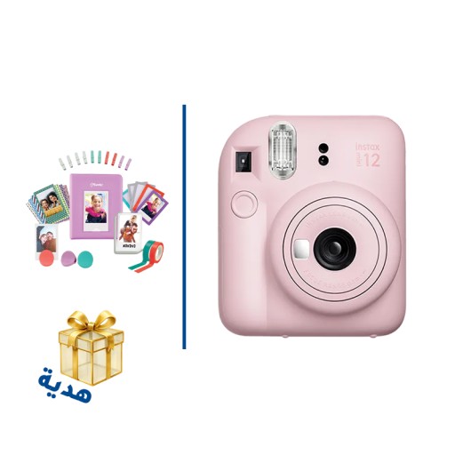 فوجي انستاكس ميني 12 مع حزمة ملحقات صور إنستاكس ميني – 41 قطعة Camera Mini 12 Pack Fujifilm Instax 41-Piece Photo Accessory Bundle