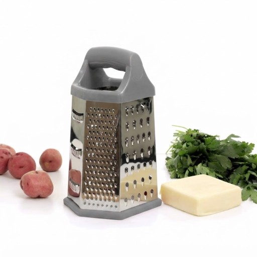 مبشرة CASA DO CHEF ستانلس بستة أوجه رمادي CASA DO CHEF 6-Sided Stainless Steel Grater – Grey