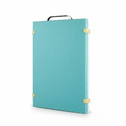 لوح موويز فيروزي 45×32 سم مزدوج للتقطيع الصحي Mowiz Turquoise Double-Sided Hygienic Cutting Board (45 x 32 cm)