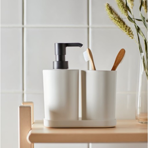 طقم حمّام 3 3-piece bathroom set, white