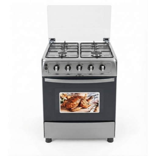 طباخ ليبرونيك اربعه مشاعل 60*60 ستيل موديل LC-600G01 Liberonic stove with four burners 60*60 steel, model LC-600G01