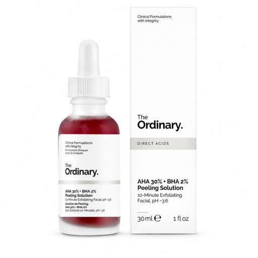 مقشر ذا أورديناري AHA 30% + BHA 2% للوجه – 30 ما The Ordinary AHA 30% + BHA 2% Peeling Solution 30ml