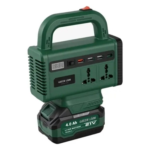 محطة طاقة جرين لايون Green Volt سعة 4000 مللي أمبير Green Lion Green Volt 4000mAh Power Station – Green