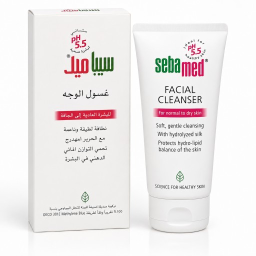 سيباميد غسول لطيف للوجه للبشرة العادية إلى الجافة 150 مل Sebamed Facial Cleanser for Normal to Dry Skin 150 ml