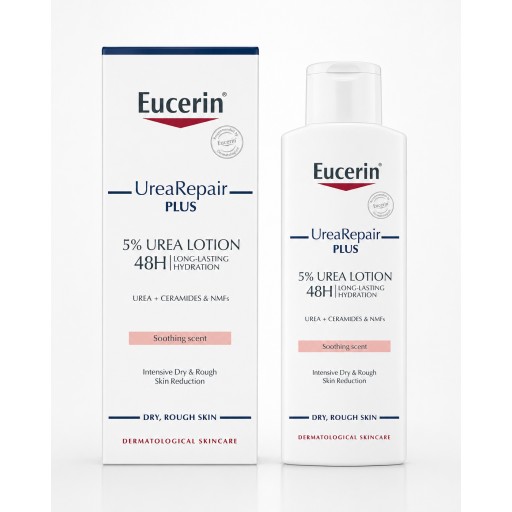 يوسرين يوريا ريبير بلس لوشن للجسم 5% يوريا للبشرة الجافة 250 مل Eucerin UreaRepair PLUS 5% Urea Lotion 250 ml