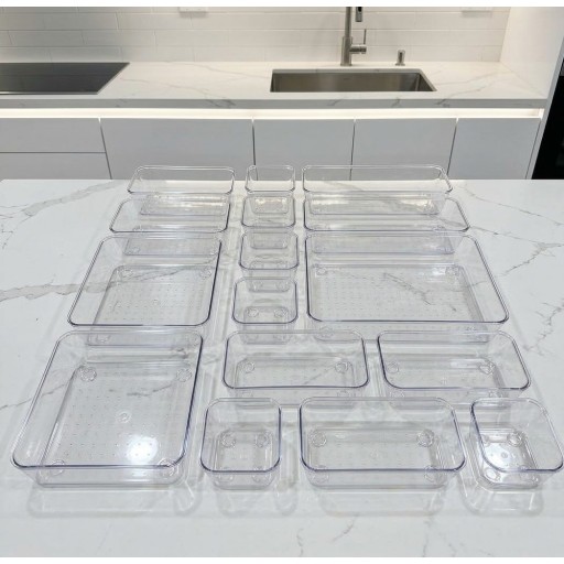 تقسيمات اكرلك منظم ادراج Acrylic dividers . Drawer organizer