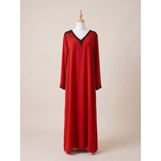كلابية مناسبات تطريز يدوي Occasion-wear galabiya with hand embroidery