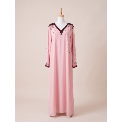 كلابية مناسبات تطريز يدوي Occasion-wear galabiya with hand embroidery